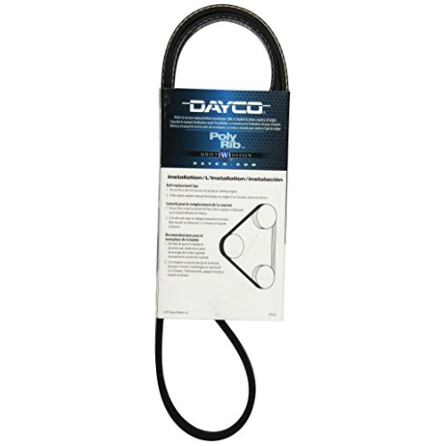 Dayco 5040439 Serpentine Belt , Black