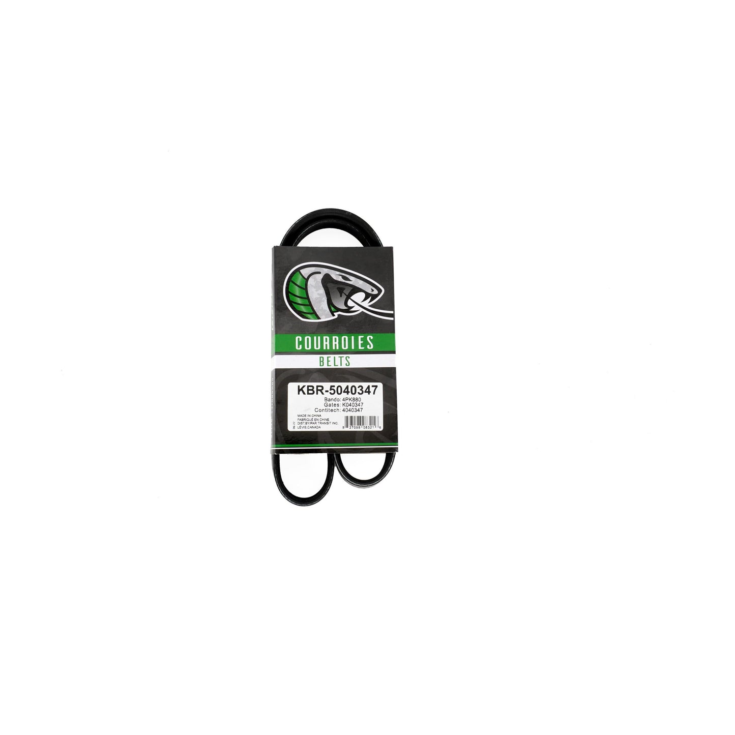 Kobra Serpentine Belt KBR-5040347 for Toyota Camry Sienna Mazda Honda Civic Lexus Miata Solara Protege Highlander ES330 ES300 RX300 Avalon Kia Rio Neon Dodge Plymouth MX-3 Nissan Axxess 323