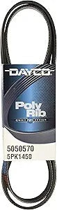 Dayco 5050570 Serpentine Belt , Black
