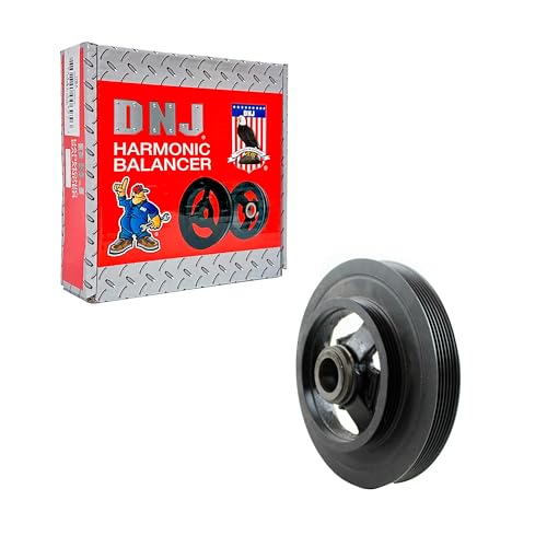 DNJ HBA1212 Harmonic Balancer for 1995-2007 Chrysler, Dodge, Plymouth Breeze, Caravan, Cirrus 2.0L-2.4L L4 16V SOHC 1996cc