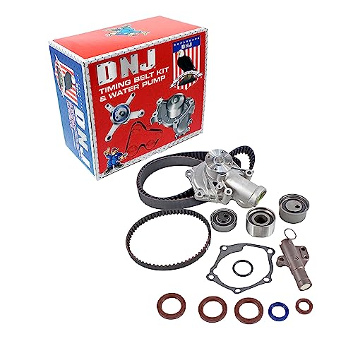 DNJ TBK160WP Timing Belt Kit with Water Pump for 2003-2005 Mitsubishi Lancer 2.0L L4 16V DOHC 1997cc
