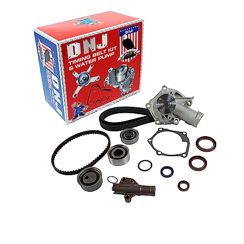 DNJ TBK162BWP Timing Belt Kit with Water Pump for 2007-2012 Mitsubishi Eclipse Galant 2.4L L4 16V SOHC 2378cc