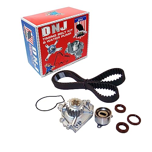 DNJ TBK212AWP Timing Belt Kit with Water Pump for 1996-2001 Acura Honda CR-V Integra 1.8L-2.0L L4 16V DOHC 1834cc