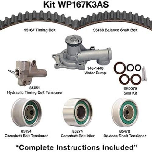 Dayco Water Pump Kit (WP167K3AS)