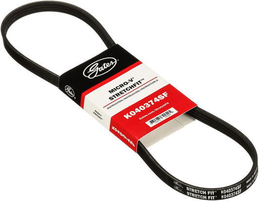 Gates K040374SF Stretch Fit Micro-V Serpentine Drive Belt