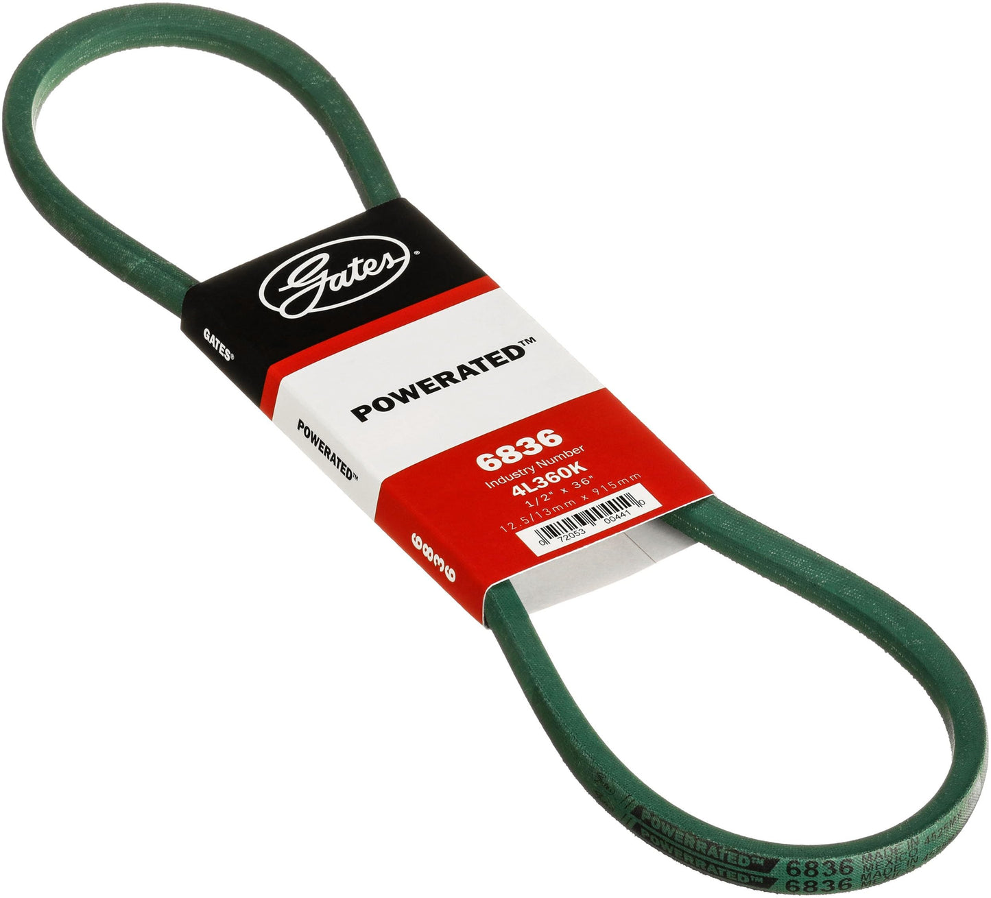 Gates 6836 Powe Rated Fhp Medium Horse Power V Belt