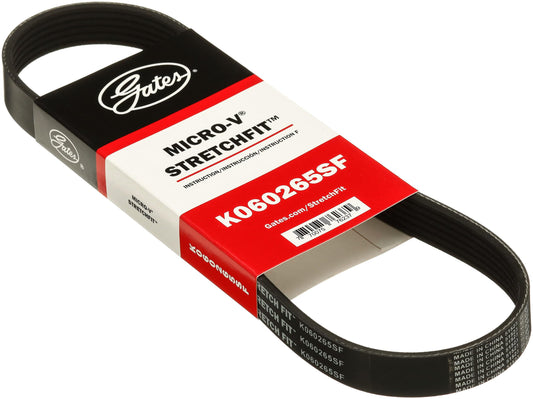 Gates Genuine K060265SF Stretch Fit Micro-V Serpentine Drive Belt