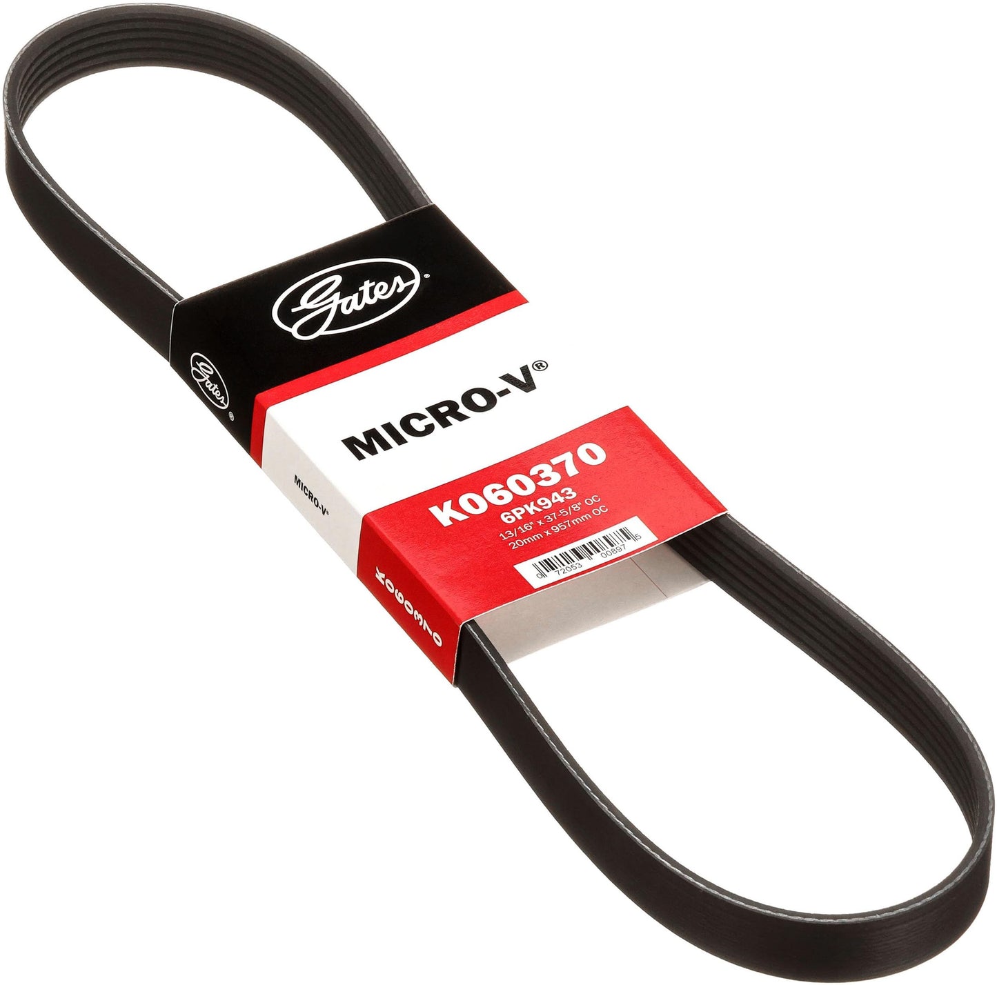 Gates K060370 Micro-V Serpentine Drive Belt