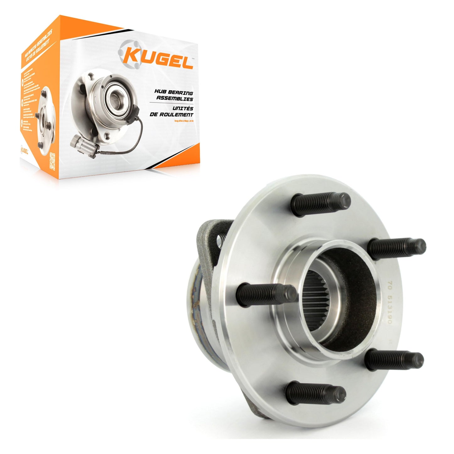 Kugel Front Wheel Bearing Hub Assembly 70-513190 Replacement for Saturn Vue Pontiac Torrent Chevrolet Equinox Non-ABS