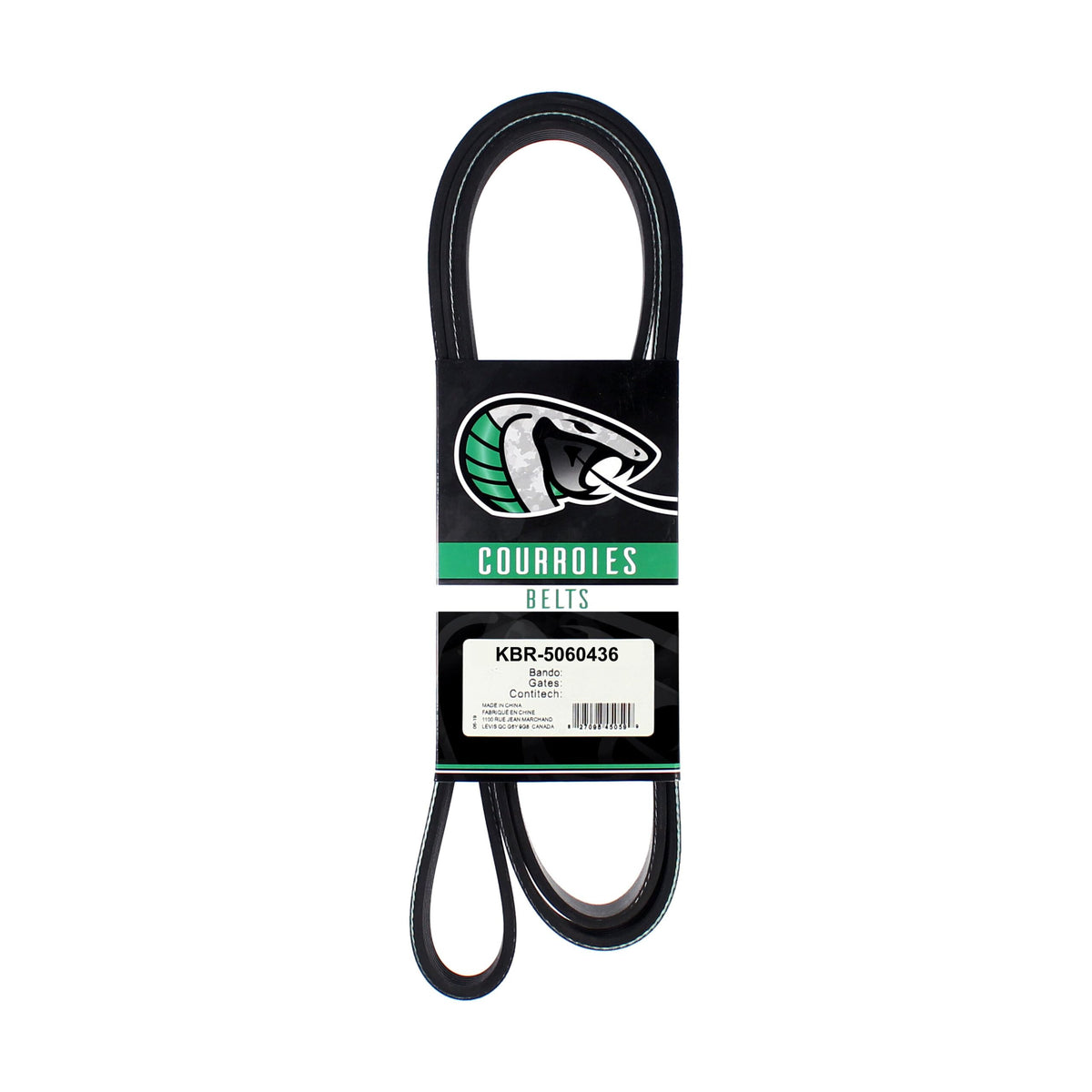 Kobra Serpentine Belt KBR-5060436 For Nissan Versa Honda Accord Sentra Cube Ford Ranger Maxima Acura CL INFINITI I30 Thunderbird Mercury Mazda B2300 Cougar Tempo Topaz Lincoln Continental Escort Volvo