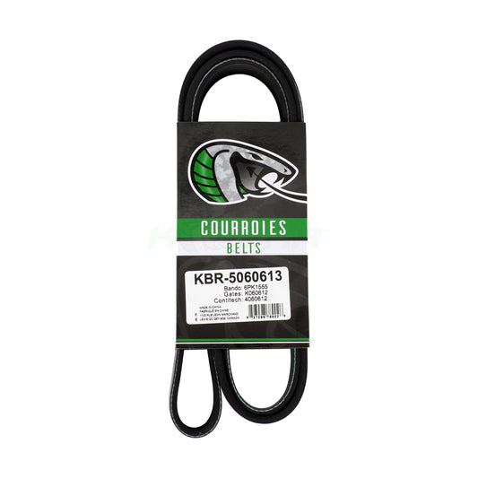 Kobra Serpentine Belt KBR-5060613 Replacement for Ford Escape Fiesta Chevrolet Sonic BMW Transit Connect Z3 328i Ranger 325i M3 323i 328is 528i Land Rover Freelander 325is 525i 323is 525iT