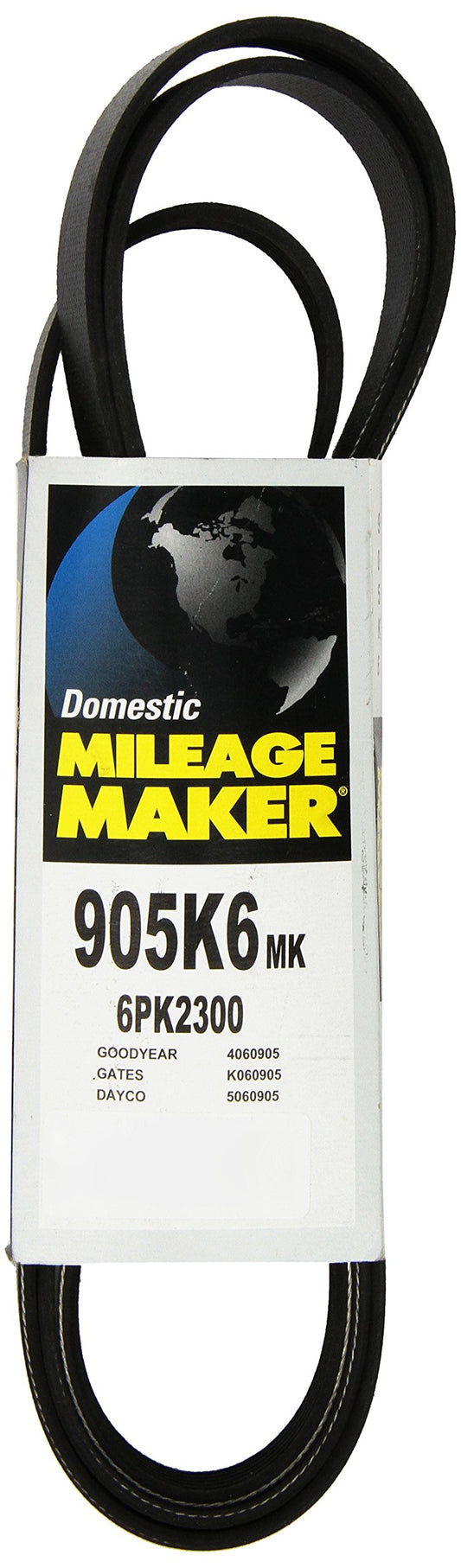 Continental 905K6MK Mileage Maker V-Ribbed Belt